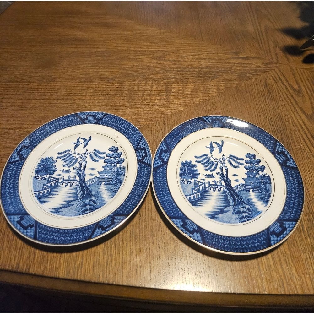 VINTAGE Nikko Japan Double Phoenix set of 2 salad plates